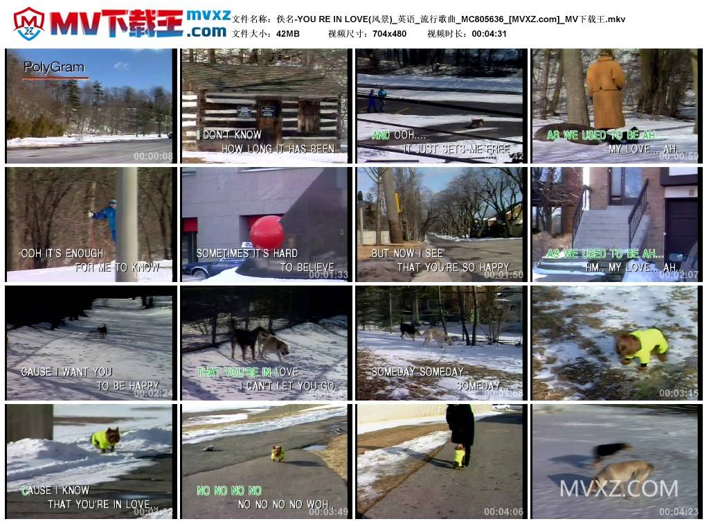 佚名-YOU RE IN LOVE(风景)_英语_流行歌曲_MC805636